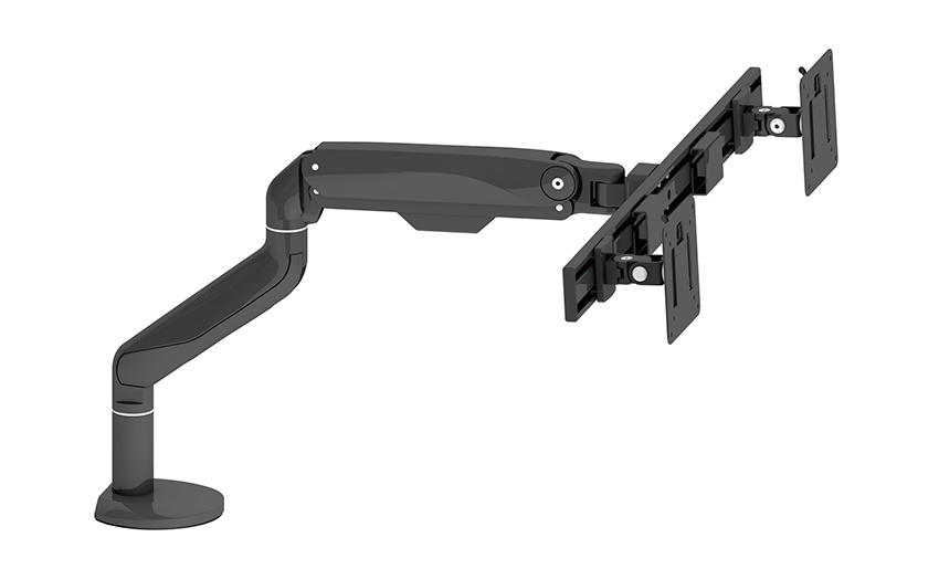 Aluminum & Steel Adjustable Curved Single Monitor Arm