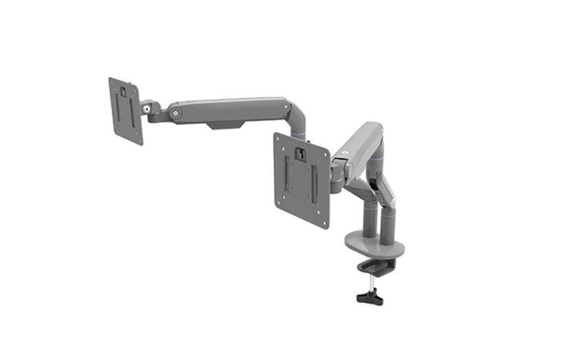 Office furniture dual monitor arm with slim look