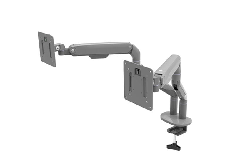 Office furniture dual monitor arm with slim look