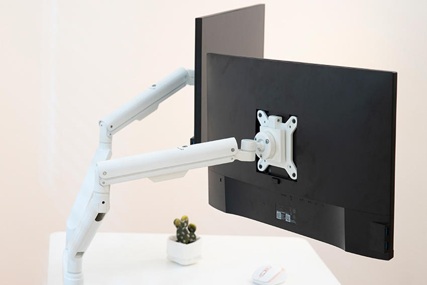Ergonomics solution monitor desk mount dual arms