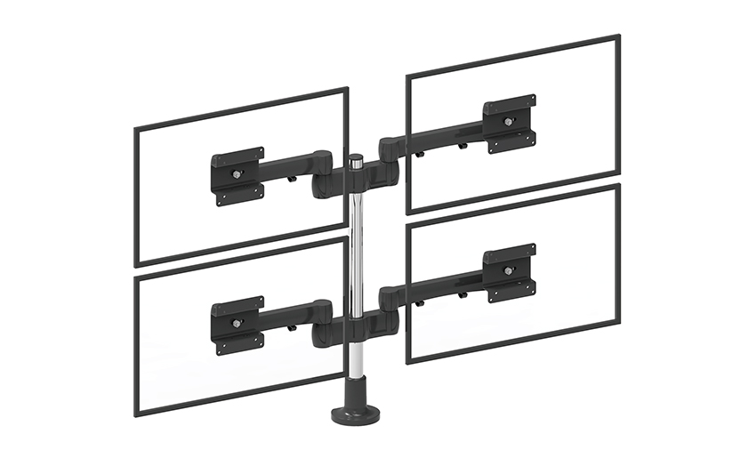 Adjustable Lcd Monitor Stand Fits 4 Screens up to 27 inch