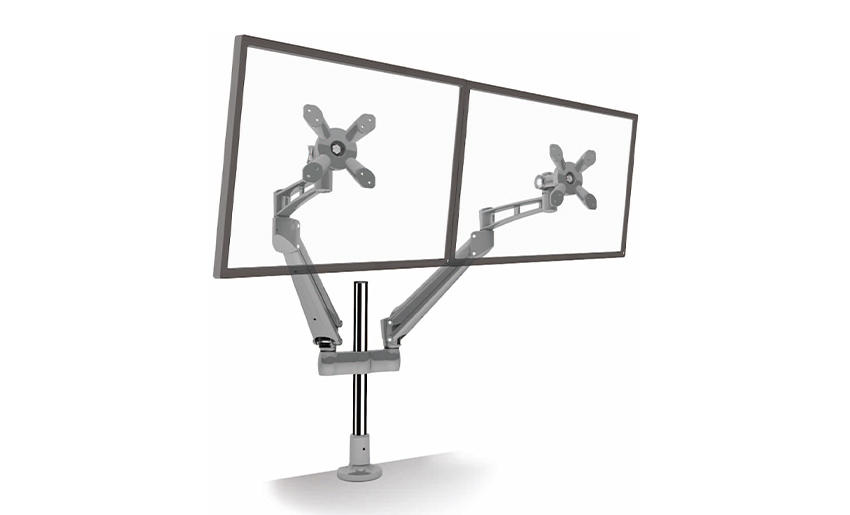 Flexible Dual Monitor Holder Arm for Computer Screens
