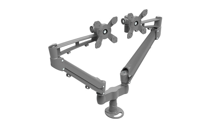 Gas Spring Mount Dual Monitor Computer Stand